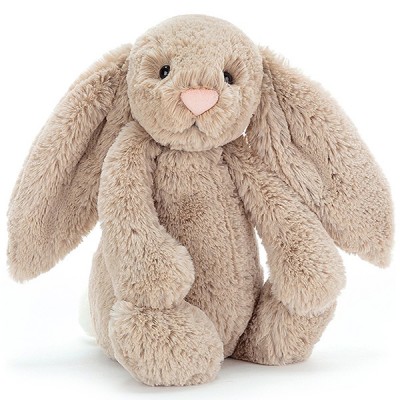 Jellycat 毛绒玩具兔子 中号 浅棕色 (bashful)